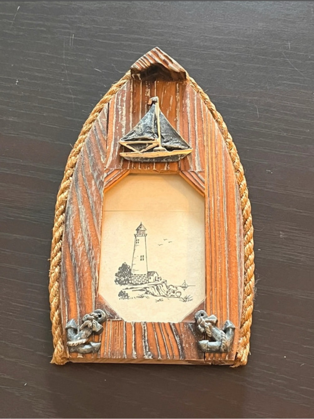 Sailboat Picture Frame Nautical Lighthouse Small